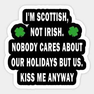 Scottish - St Patricks day Sticker